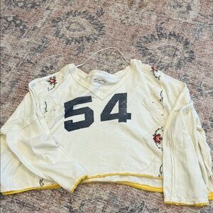 We The Free Cream V-Neck Top